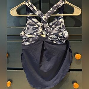 Camo Print Athletic Tank Top